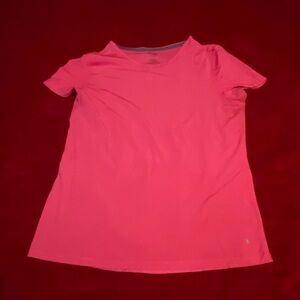 Dankskin Now. Women’s short sleeve shirt. Size large (12-14) pink